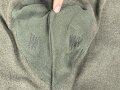 Feldgraue Hose , mehrfach geändert und geflickt. Ursprünglicher Verwendungszweck unbekannt, günstige Alternative zu den mittlerweile sehr teuren Wehrmachtshosen für Mannschaften