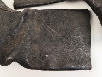 Nationale Volksarmee der DDR, Paar Stiefel für Mannschaften. Sohlenlänge 28,5cm, ungereinigt. Getragenes Paar aus Filmfundus