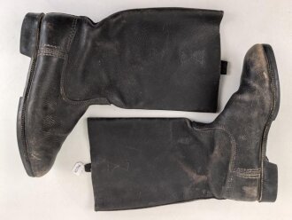 Nationale Volksarmee der DDR, Paar Stiefel für Mannschaften. Sohlenlänge 29,5cm, ungereinigt. Getragenes Paar aus Filmfundus