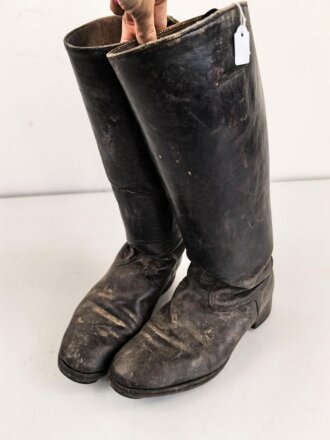Paar benagelte Stiefel für einen Unteroffizier der Wehrmacht. Sohlenlänge 28cm, ungereinigt
