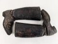 Paar benagelte Stiefel für einen Unteroffizier der Wehrmacht. Sohlenlänge 28cm, ungereinigt