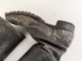 Paar benagelte Stiefel für einen Unteroffizier der Wehrmacht. Sohlenlänge 28cm, ungereinigt