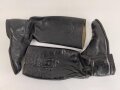 Paar Stiefel für Offiziere, vermutlich aus der Nachkriegszeit. Ungereinigtes Paar aus Filmrequisite , Sohlenlänge 30,5cm