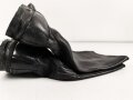 Paar Stiefel für Offiziere,  aus der Nachkriegszeit. Ungereinigtes Paar aus Filmrequisite , Sohlenlänge 29,5cm