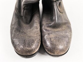 Nationale Volksarmee der DDR, Paar Stiefel für Mannschaften. Sohlenlänge 29cm, ungereinigt. Getragenes Paar aus Filmfundus