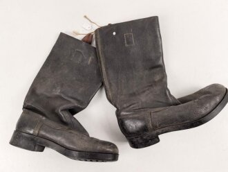 Nationale Volksarmee der DDR, Paar Stiefel für Mannschaften. Sohlenlänge 29cm, ungereinigt. Getragenes Paar aus Filmfundus