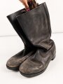 Nationale Volksarmee der DDR, Paar Stiefel für Mannschaften. Sohlenlänge 29cm, ungereinigt. Getragenes Paar aus Filmfundus