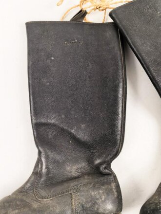 Nationale Volksarmee der DDR, Paar Stiefel für Mannschaften. Sohlenlänge 29,5cm, ungereinigt. Getragenes Paar aus Filmfundus