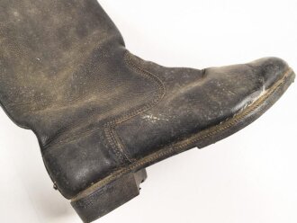 Nationale Volksarmee der DDR, Paar Stiefel für Mannschaften. Sohlenlänge 29,5cm, ungereinigt. Getragenes Paar aus Filmfundus
