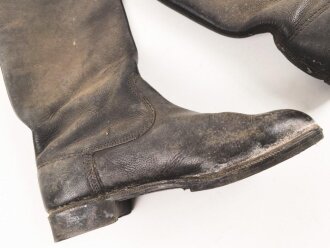 Nationale Volksarmee der DDR, Paar Stiefel für Mannschaften. Sohlenlänge 29,5cm, ungereinigt. Getragenes Paar aus Filmfundus