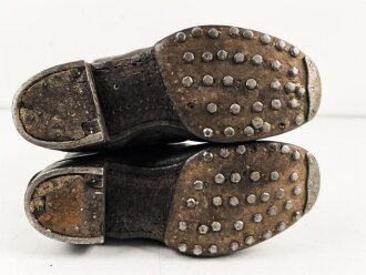 Kavallerie Wehrmacht, Paar Stiefel für Mannschaften. Ungereinigte Kammerstücke, Sohlenlänge 28,5cm