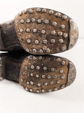 Kavallerie Wehrmacht, Paar Stiefel für Mannschaften. Ungereinigte Kammerstücke, Sohlenlänge 28,5cm