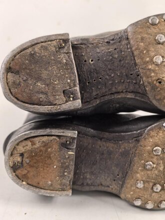 Kavallerie Wehrmacht, Paar Stiefel für Mannschaften. Ungereinigte Kammerstücke, Sohlenlänge 28,5cm