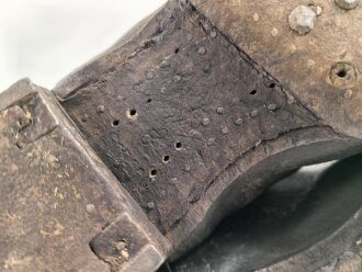 Kavallerie Wehrmacht, Paar Stiefel für Mannschaften. Ungereinigte Kammerstücke, Sohlenlänge 28,5cm