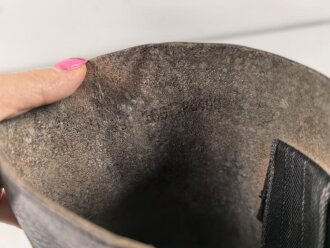 Kavallerie Wehrmacht, Paar Stiefel für Mannschaften. Ungereinigte Kammerstücke, Sohlenlänge 28,5cm