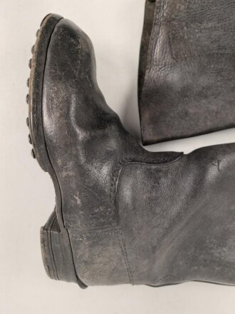 Kavallerie Wehrmacht, Paar Stiefel für Mannschaften. Ungereinigte Kammerstücke, Sohlenlänge 28,5cm