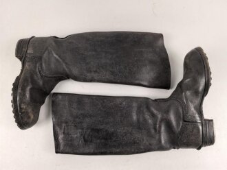 Kavallerie Wehrmacht, Paar Stiefel für Mannschaften. Ungereinigte Kammerstücke, Sohlenlänge 28,5cm
