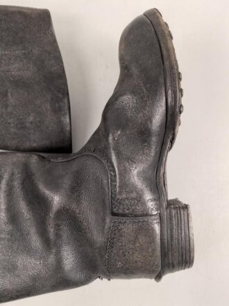 Kavallerie Wehrmacht, Paar Stiefel für Mannschaften. Ungereinigte Kammerstücke, Sohlenlänge 28,5cm