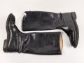 Paar Stiefel für Offiziere, vermutlich aus der Nachkriegszeit. Ungereinigtes Paar aus Filmrequisite , Sohlenlänge 33cm