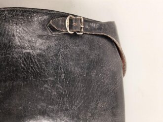 Paar Stiefel für Offiziere, vermutlich aus der Nachkriegszeit. Ungereinigtes Paar aus Filmrequisite , Sohlenlänge knapp 33cm