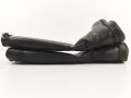 Paar Stiefel für Offiziere, vermutlich aus der Nachkriegszeit. Ungereinigtes Paar aus Filmrequisite , Sohlenlänge 30,5cm