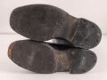 Paar Stiefel für Offiziere, vermutlich aus der Nachkriegszeit. Ungereinigtes Paar aus Filmrequisite , Sohlenlänge 29,5cm