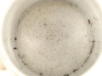 1.Weltkrieg, kleiner "Bierkrug" mit patriotischem Motiv, Höhe knapp 7cm