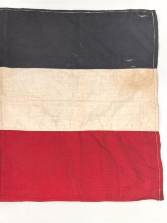 Kaiserreich und 1. Weltkrieg, schwarz weiß rotes Fahnentuch, Maße 40 x 65cm