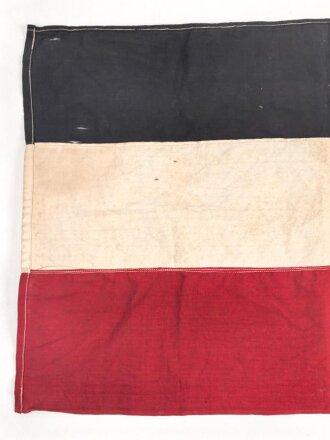 Kaiserreich und 1. Weltkrieg, schwarz weiß rotes Fahnentuch, Maße 40 x 65cm