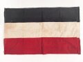 Kaiserreich und 1. Weltkrieg, schwarz weiß rotes Fahnentuch, Maße 40 x 65cm