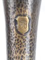 1.Weltkrieg, kleine Vase aus einer Signalpatronenhülse gefertigt ? Bodendurchmesser 31mm, Höhe 110mm
