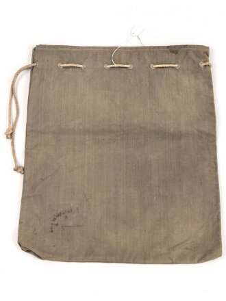 1. Weltkrieg, feldgrauer Leinensack, Kammerstück des Artillerie Regiment 70. Maße 34 x 40cm