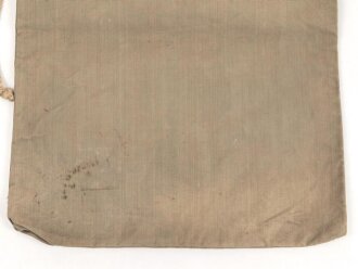 1. Weltkrieg, feldgrauer Leinensack, Kammerstück des Artillerie Regiment 70. Maße 34 x 40cm