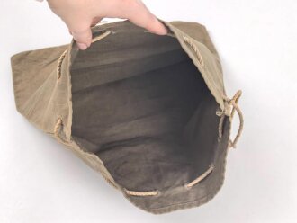 1. Weltkrieg, feldgrauer Leinensack, Kammerstück des Artillerie Regiment 70. Maße 34 x 40cm