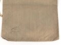 1. Weltkrieg, feldgrauer Leinensack, Kammerstück des Artillerie Regiment 70. Maße 34 x 40cm
