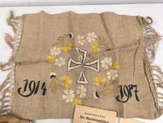 1.Weltkrieg, Konvolut patriotische und persönliche Gegenstände, meist mehr oder weniger defekt.