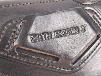 "Smith Wesson 3" Holster schwarzes Leder