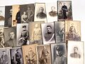 Kaiserreich, Konvolut 53 Stück Studioaufnahmen meist 6,5 x 10,5cm, dabei wenige 1.Weltkrieg