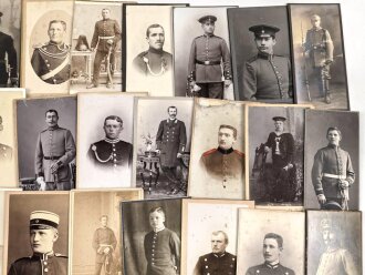 Kaiserreich, Konvolut 56 Stück Studioaufnahmen meist 6,5 x 10,5cm, dabei wenige 1.Weltkrieg