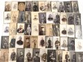 Kaiserreich, Konvolut 56 Stück Studioaufnahmen meist 6,5 x 10,5cm, dabei wenige 1.Weltkrieg