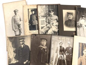 Kaiserreich, Konvolut 18 Stück Studioaufnahmen meist...