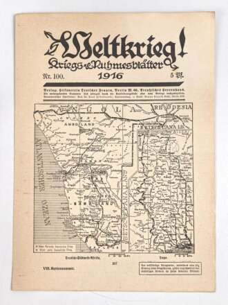 Weltkrieg, Kriegs Ruhmesblätter 1916 und 1917....
