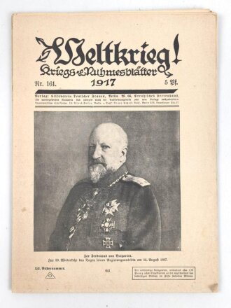 Weltkrieg, Kriegs Ruhmesblätter 1916 und 1917. Ungezählt