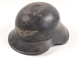 Stahlhelm Luftschutz, in allen Teilen original, das...
