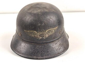 Stahlhelm Luftschutz, in allen Teilen original, das...