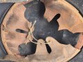 Stahlhelm Luftschutz, in allen Teilen original, das Emblem entnazifiziert, ungereinigt