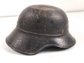 Stahlhelm Luftschutz, in allen Teilen original, das Emblem entnazifiziert, ungereinigt