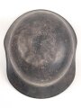 Stahlhelm Luftschutz, in allen Teilen original, das Emblem entnazifiziert, ungereinigt