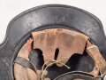 Stahlhelm Luftschutz, in allen Teilen original, das Emblem entnazifiziert, ungereinigt