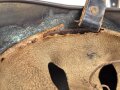 Feuerwehr Messinghelm. Geputzt und mit neuzeitlichem Kinnriemen versehen